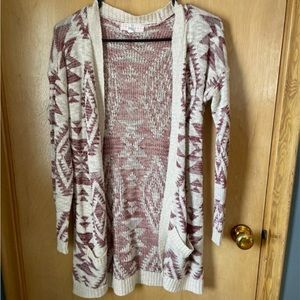 Pink republic size small Aztec cardigan